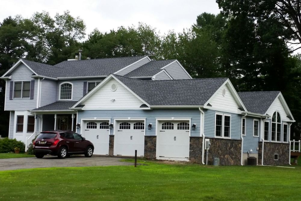 three car garage